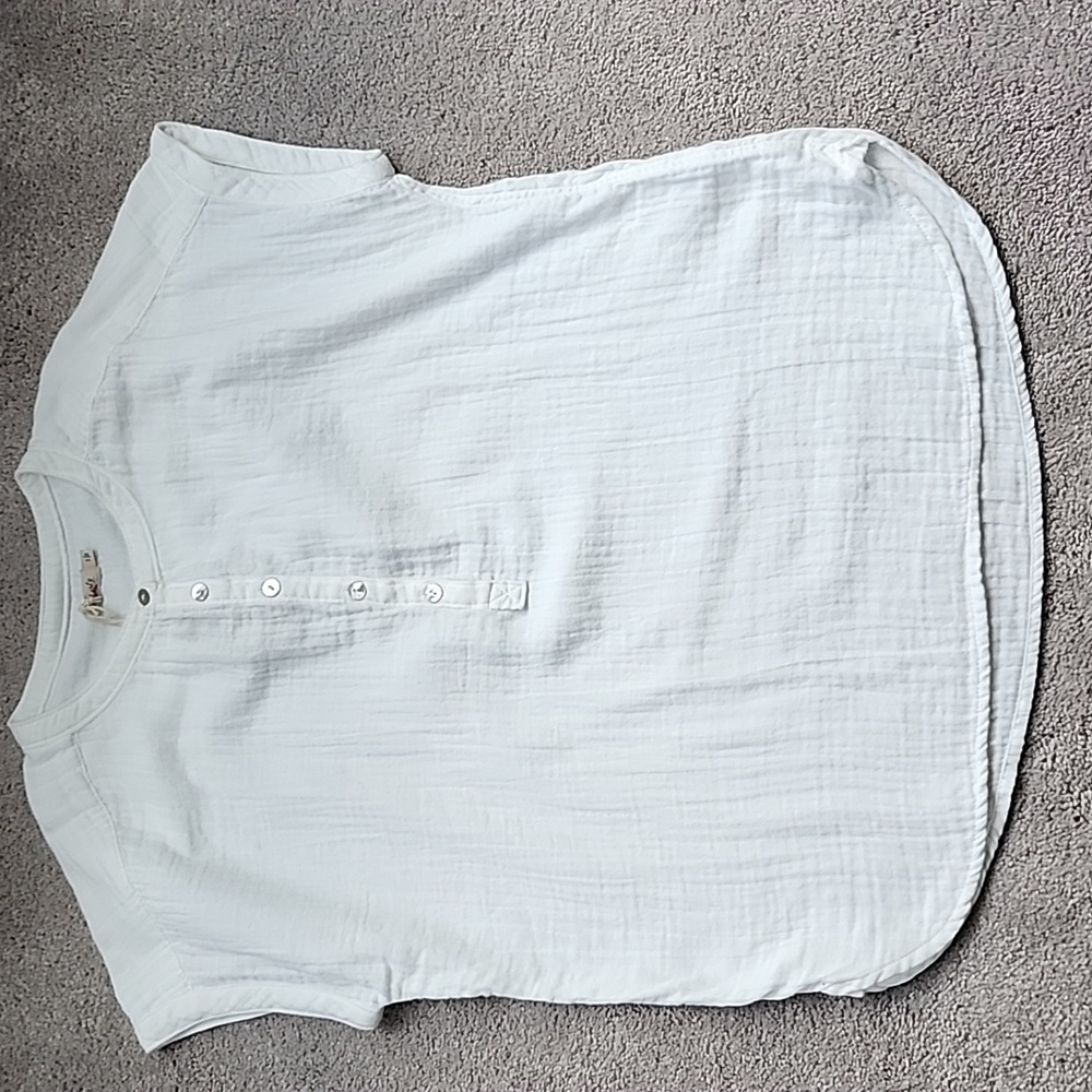 Faherty Dream Cotton Gauze Desmond Top
